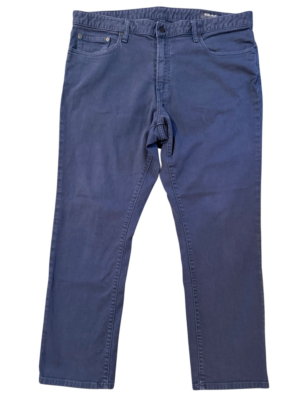 Bonobos Size 38x30 Garment Dyed Slim Jeans Stretch Lightweight Blue Denim